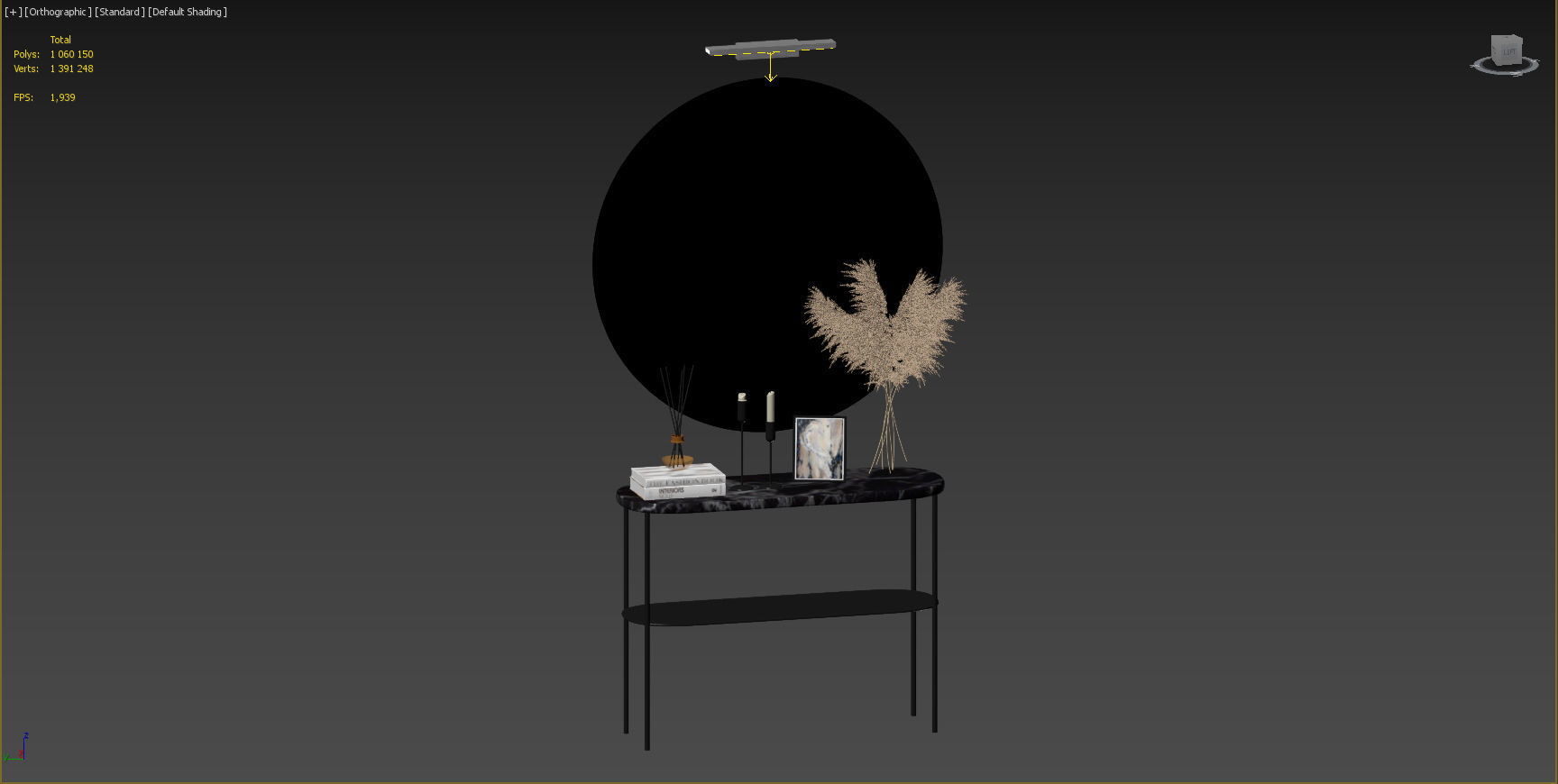 Decorative set in the hallway 3D model_6