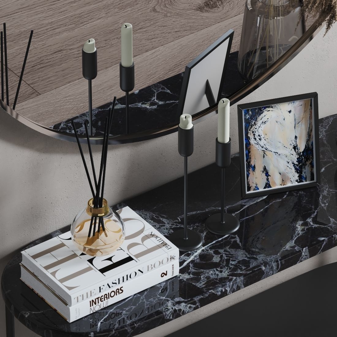 Decorative set in the hallway 3D model_1