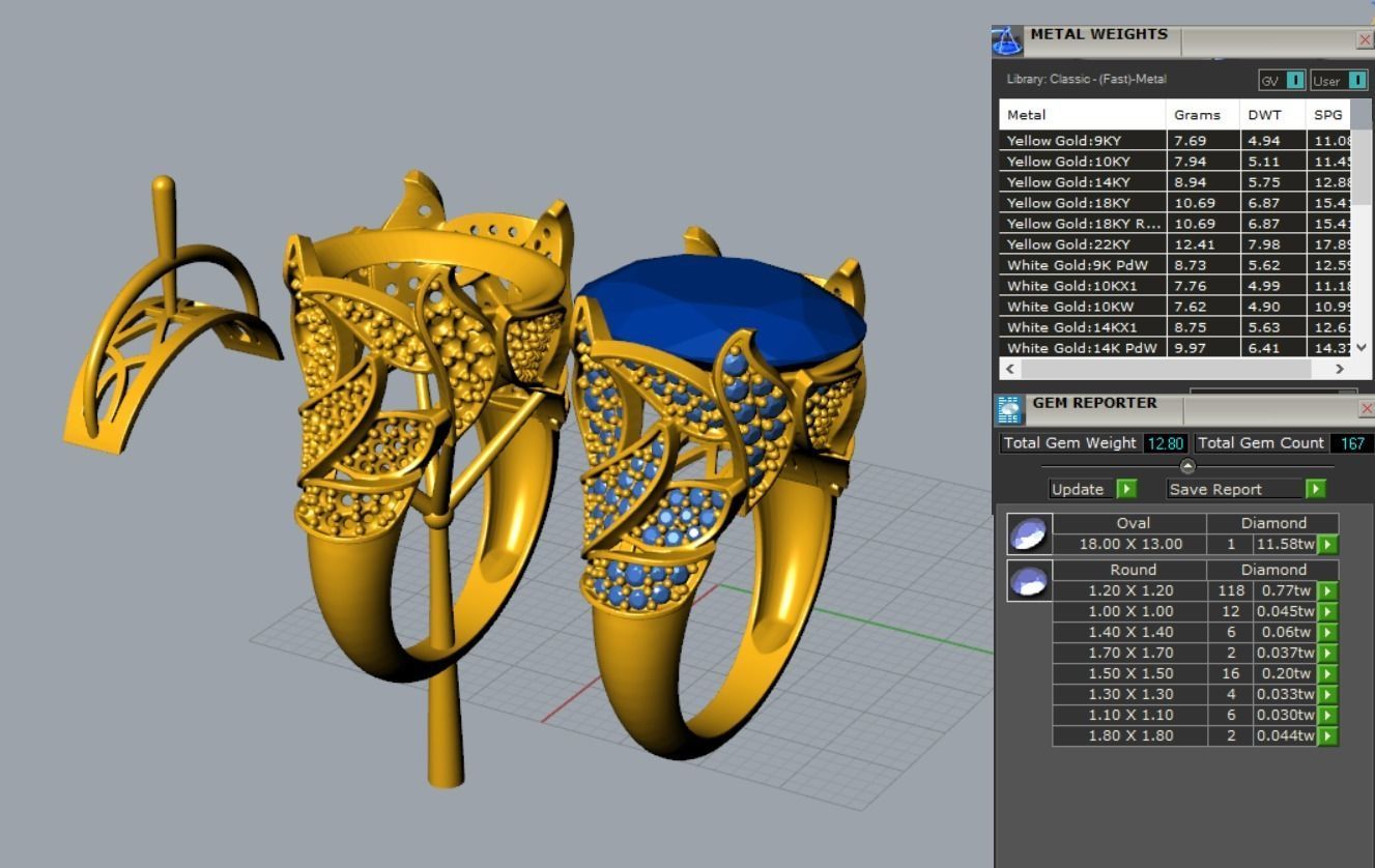 Nature ring 3D print model_5