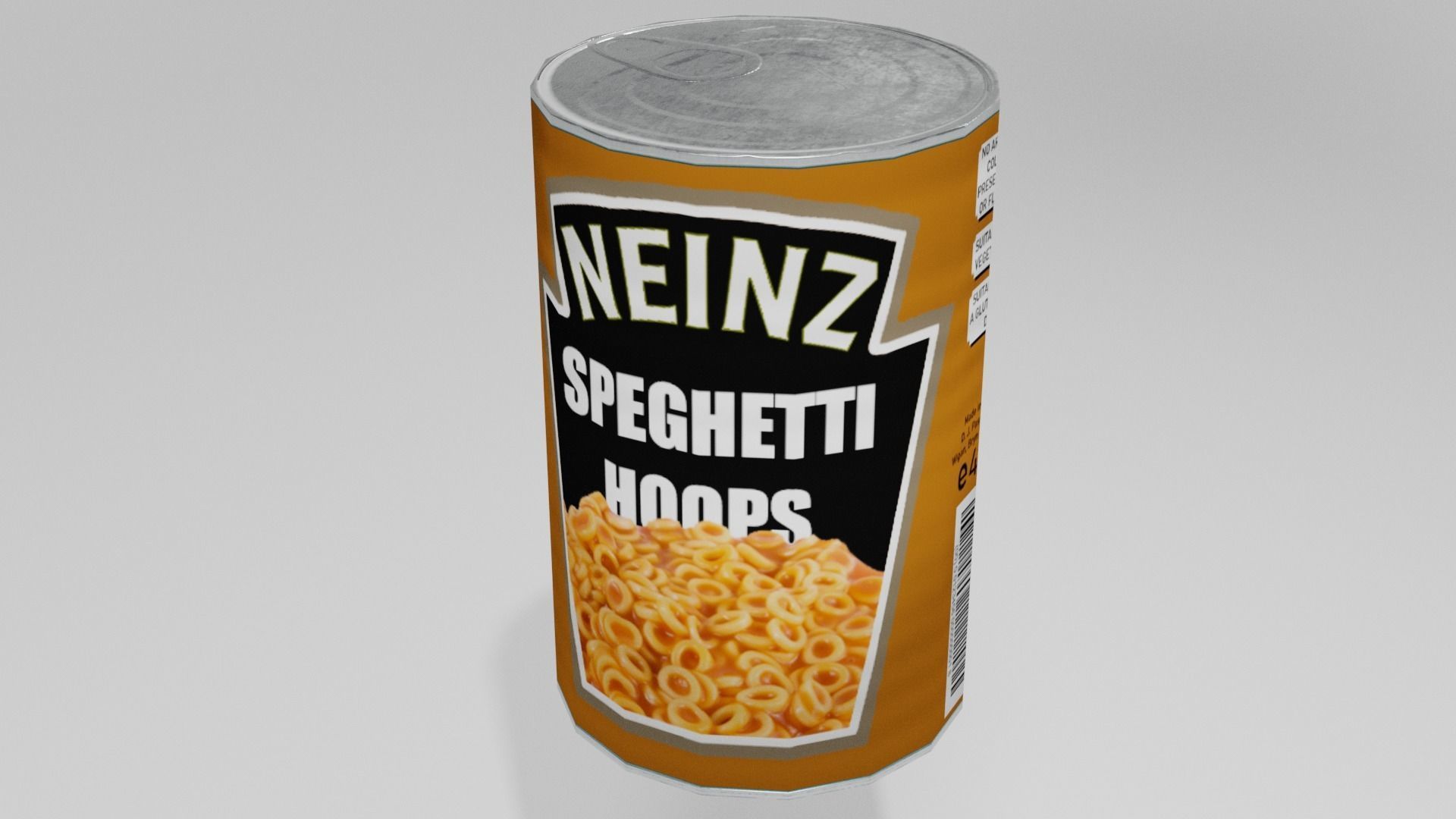 Low poly cans can of tomato soup Low-poly 3D model_12