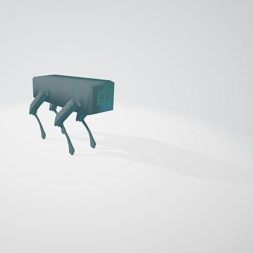 Robo Dog 3D Model Low-poly 3D model_1