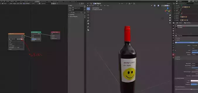 Ready to go bottle of wine