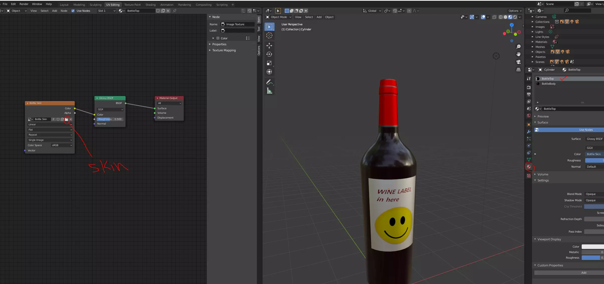 Ready to go bottle of wine 3D model_0