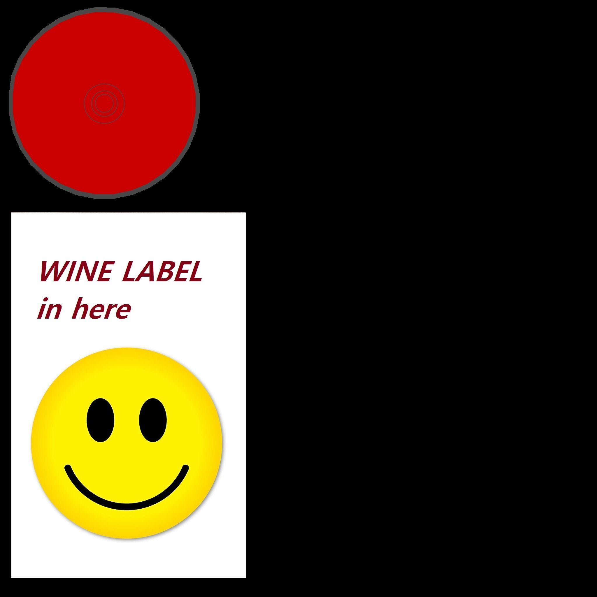 Ready to go bottle of wine 3D model_1