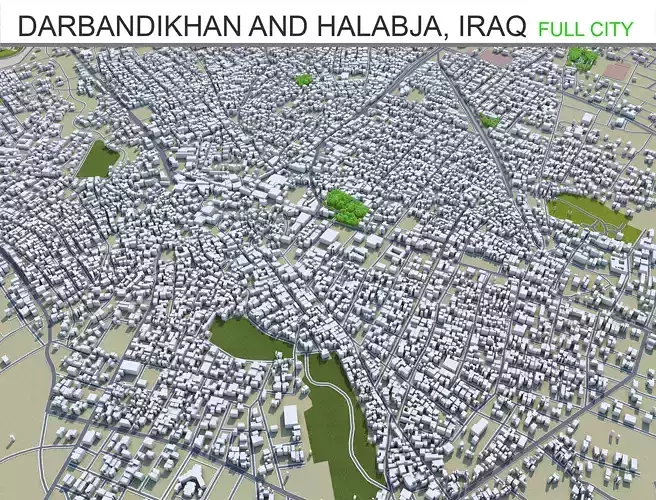 Darbandikhan and Halabja in Iraq 55km