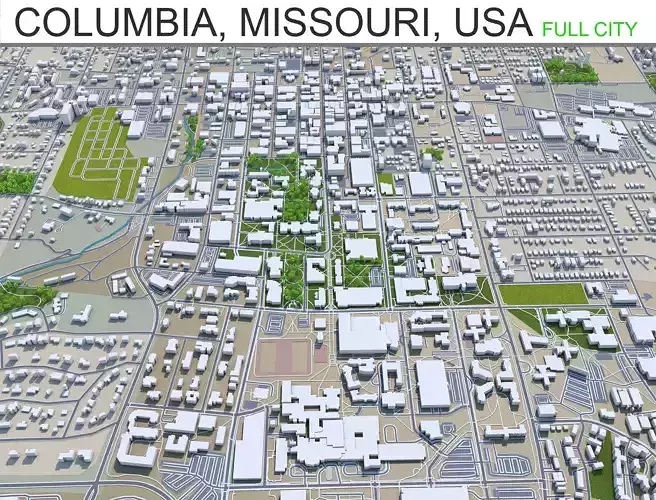 Columbia City in Missouri USA