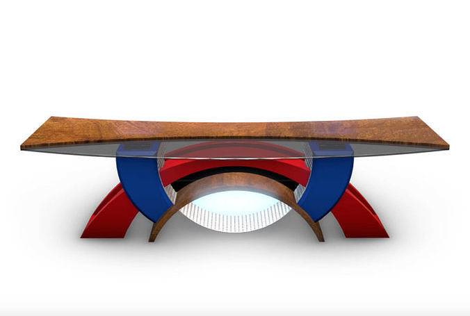 Virtual TV Studio News Desk 2 3D model