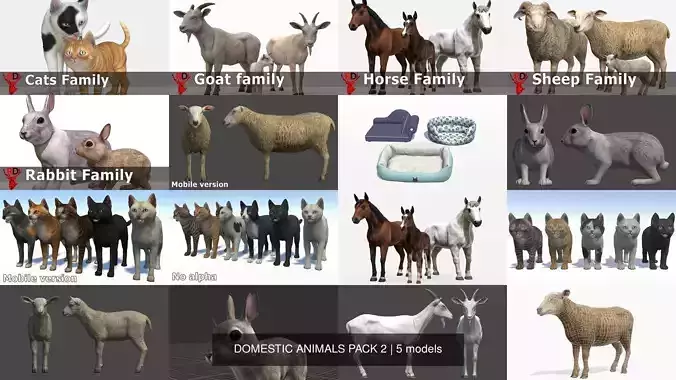 DOMESTIC ANIMALS PACK 2