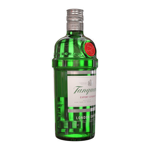 Tanqueray 70cl Bottle Set 3D model 5