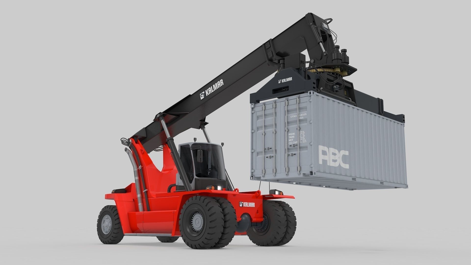 Container Handler and Straddle Carrier  3D Model Collection_16