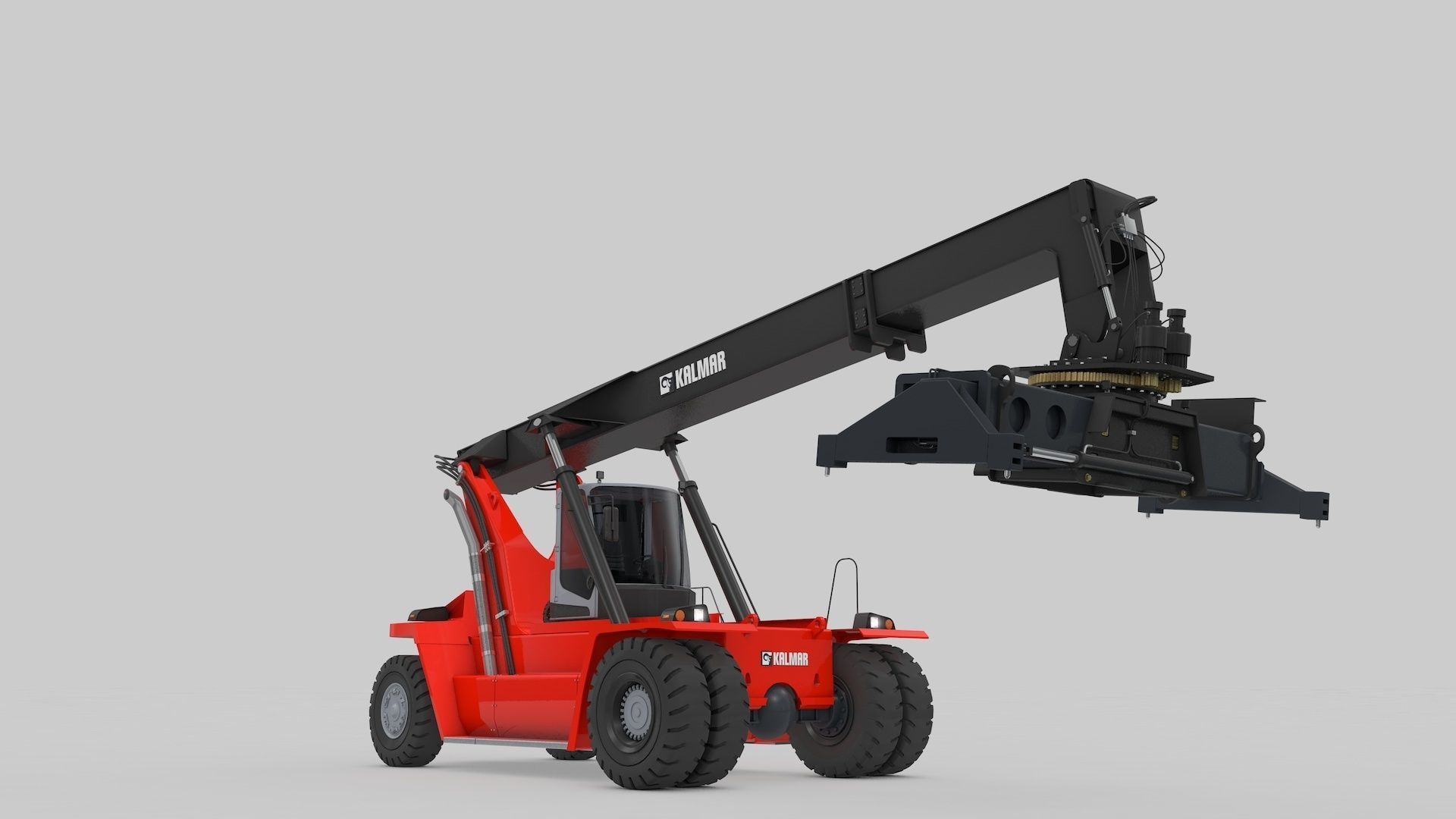 Container Handler and Straddle Carrier  3D Model Collection_8