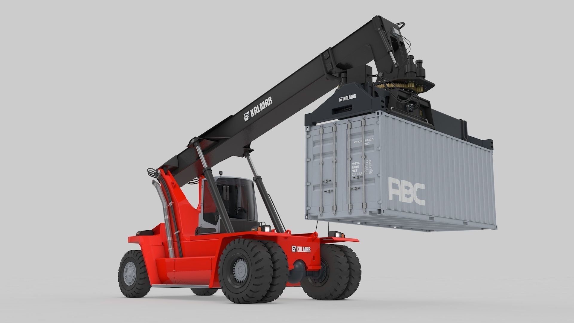 Container Handler and Straddle Carrier  3D Model Collection_19
