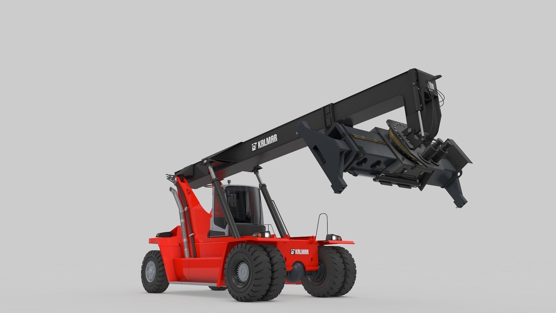 Container Handler and Straddle Carrier  3D Model Collection_5