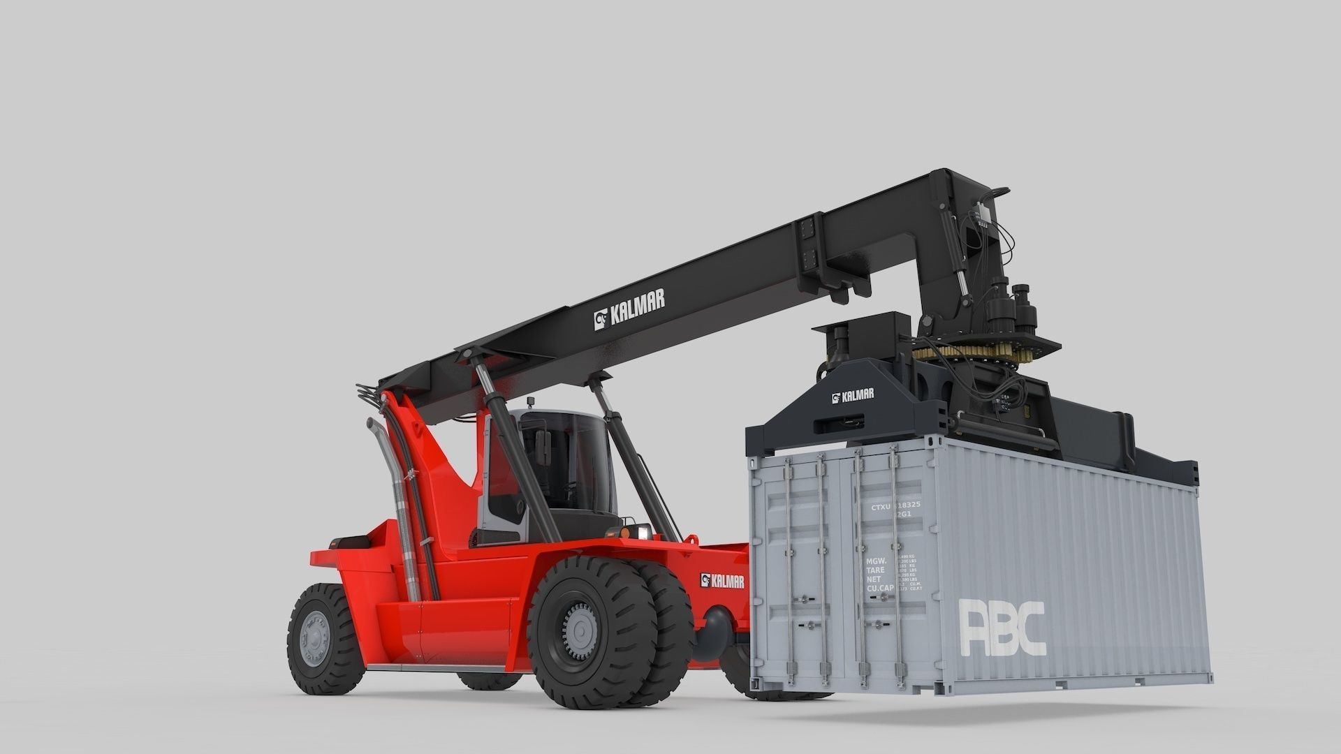 Container Handler and Straddle Carrier  3D Model Collection_15