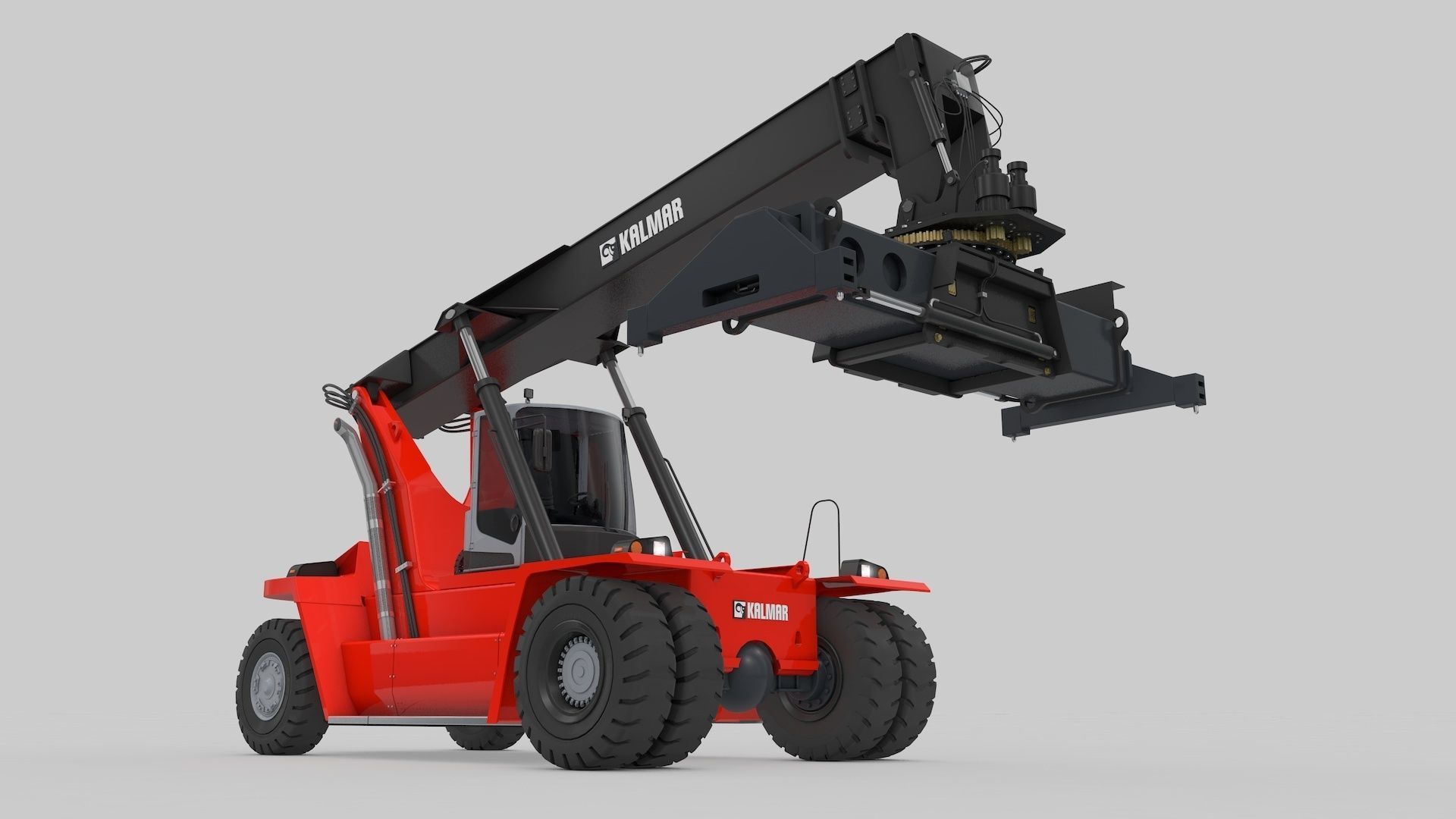 Container Handler and Straddle Carrier  3D Model Collection_7