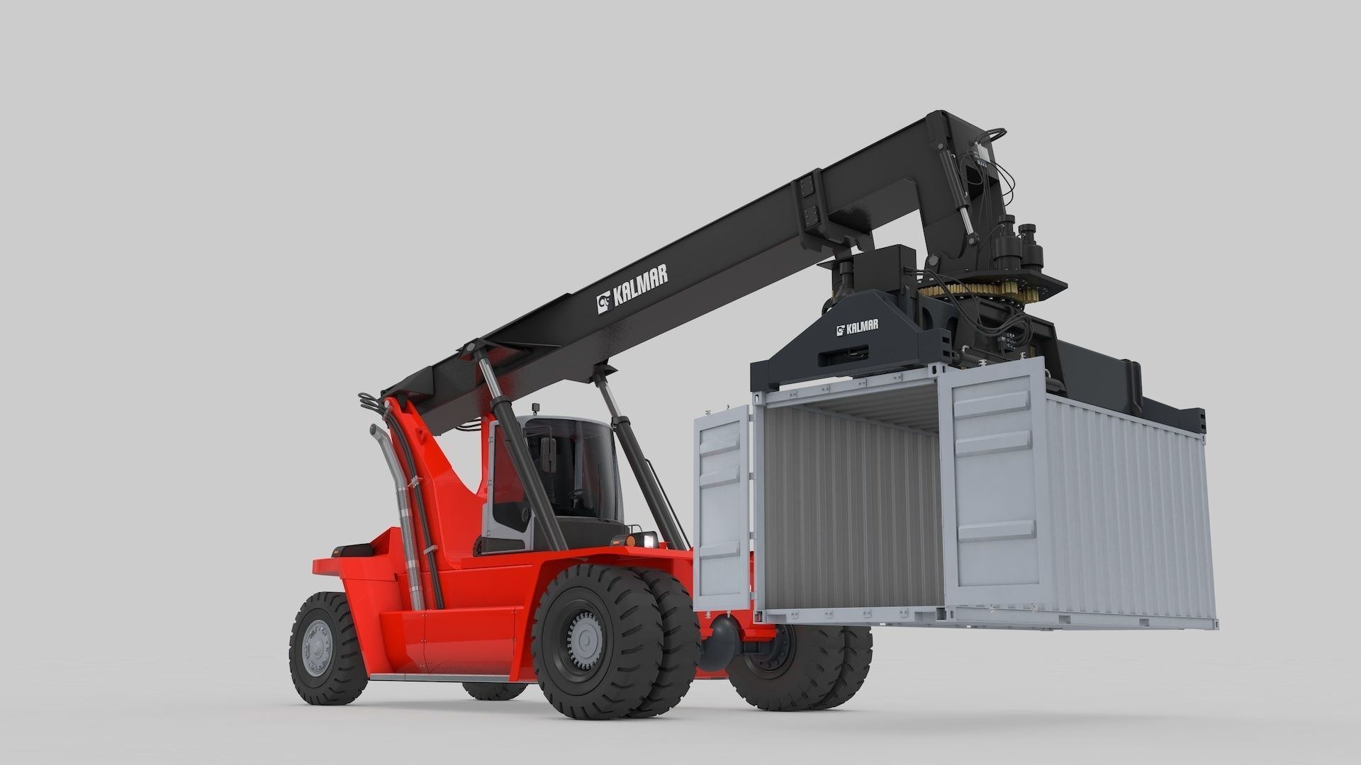 Container Handler and Straddle Carrier  3D Model Collection_13