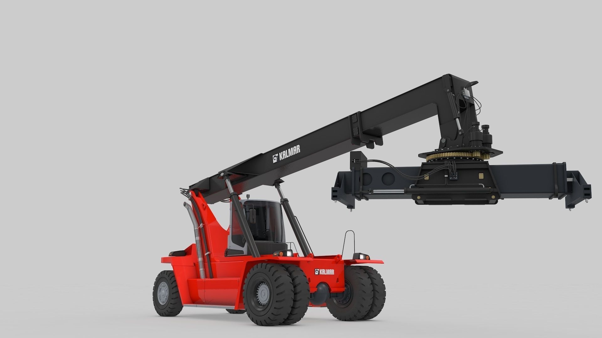 Container Handler and Straddle Carrier  3D Model Collection_9