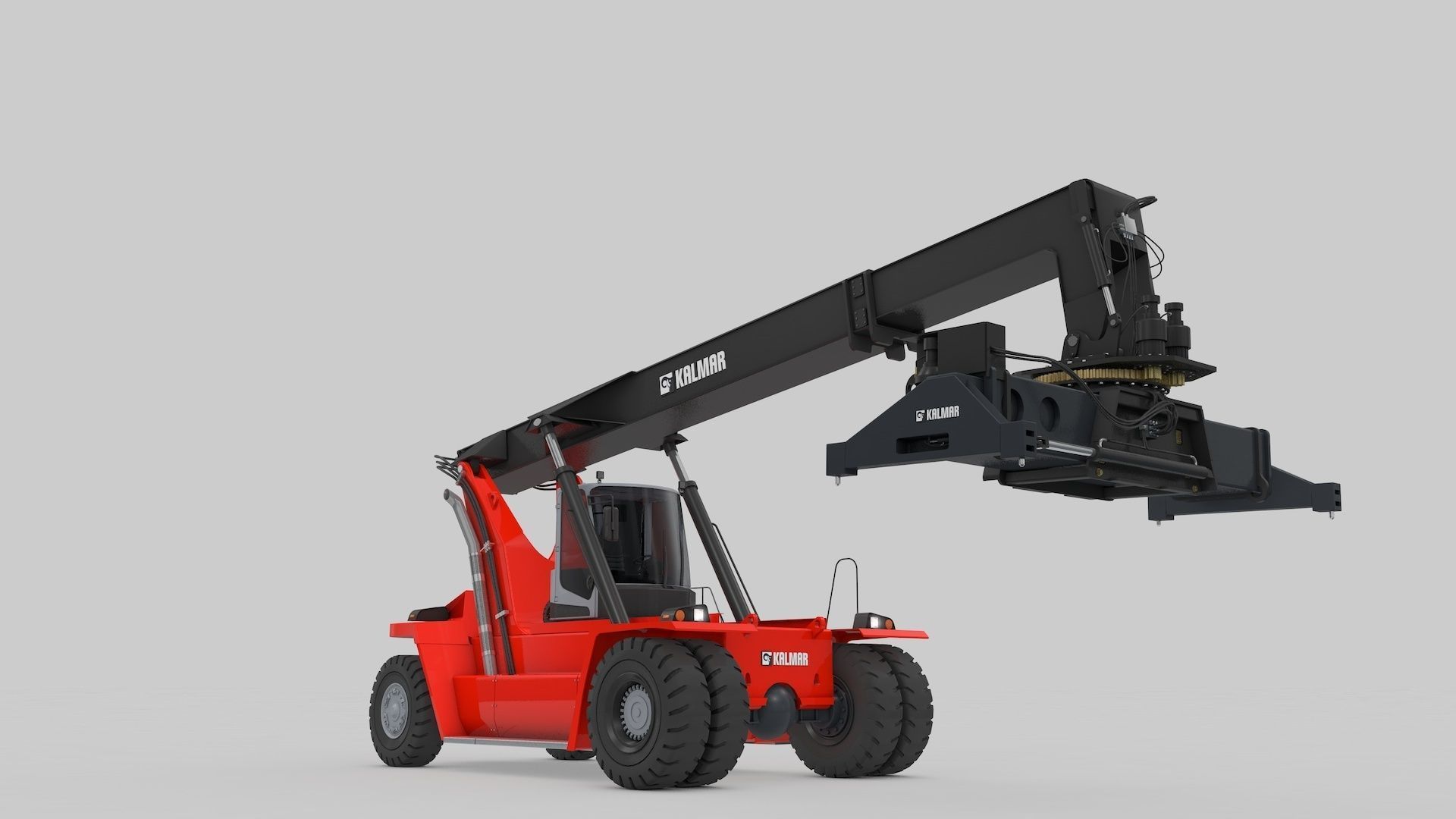 Container Handler and Straddle Carrier  3D Model Collection_6