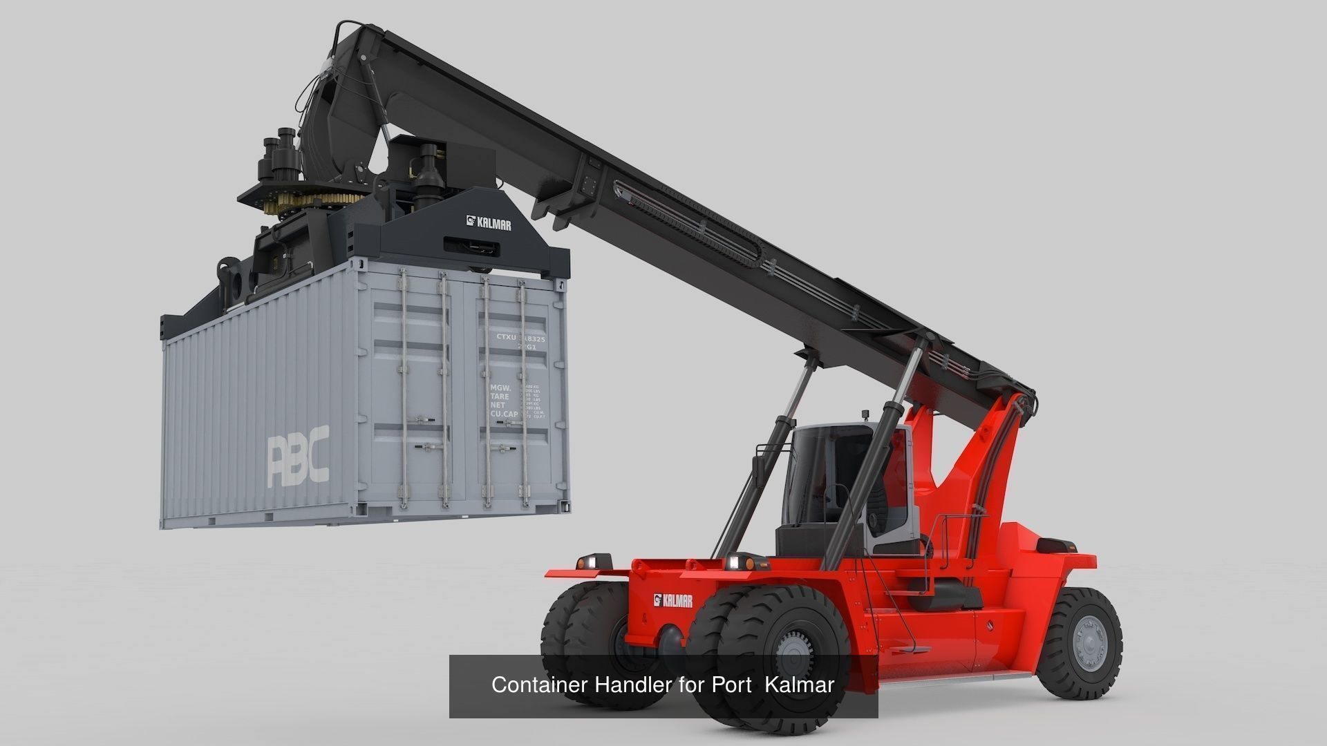 Container Handler and Straddle Carrier  3D Model Collection_2
