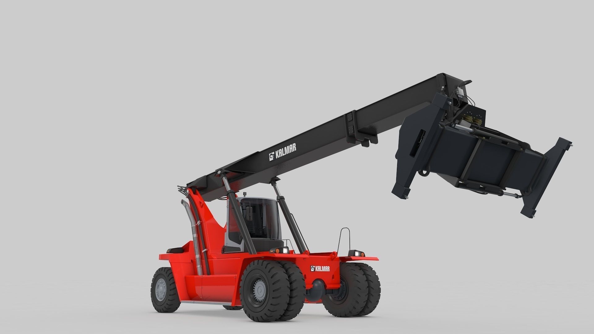Container Handler and Straddle Carrier  3D Model Collection_4