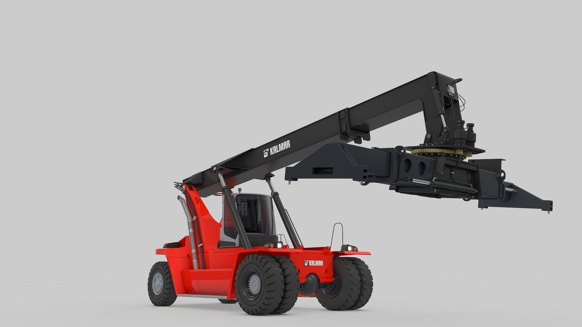 Container Handler and Straddle Carrier  3D Model Collection_3