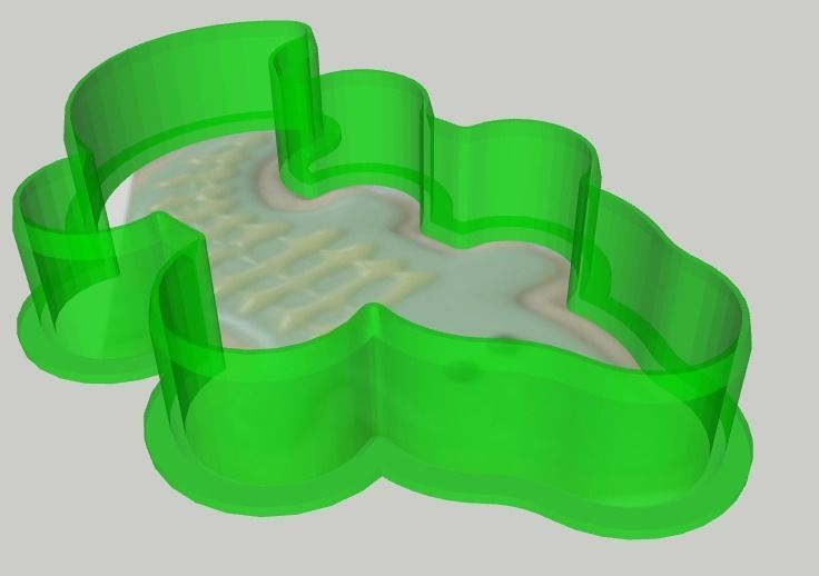 Crocodile Cookie Cutter 3D print model_1
