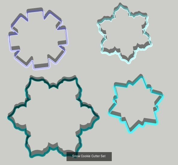 Combo Cookie Cutter 3D Model Collection_17