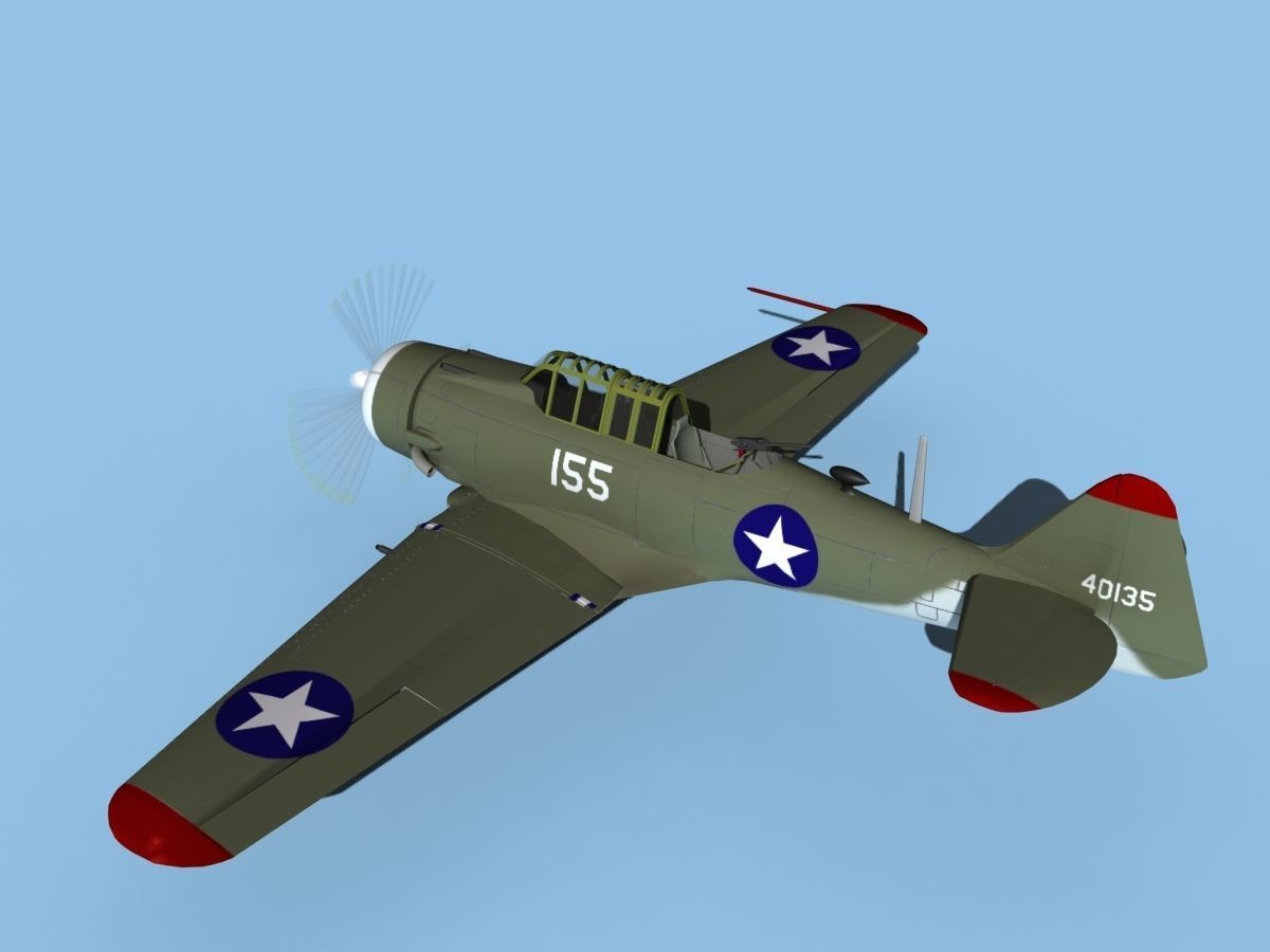 North American AT-6 Texan v01 USAAC 3D model_8