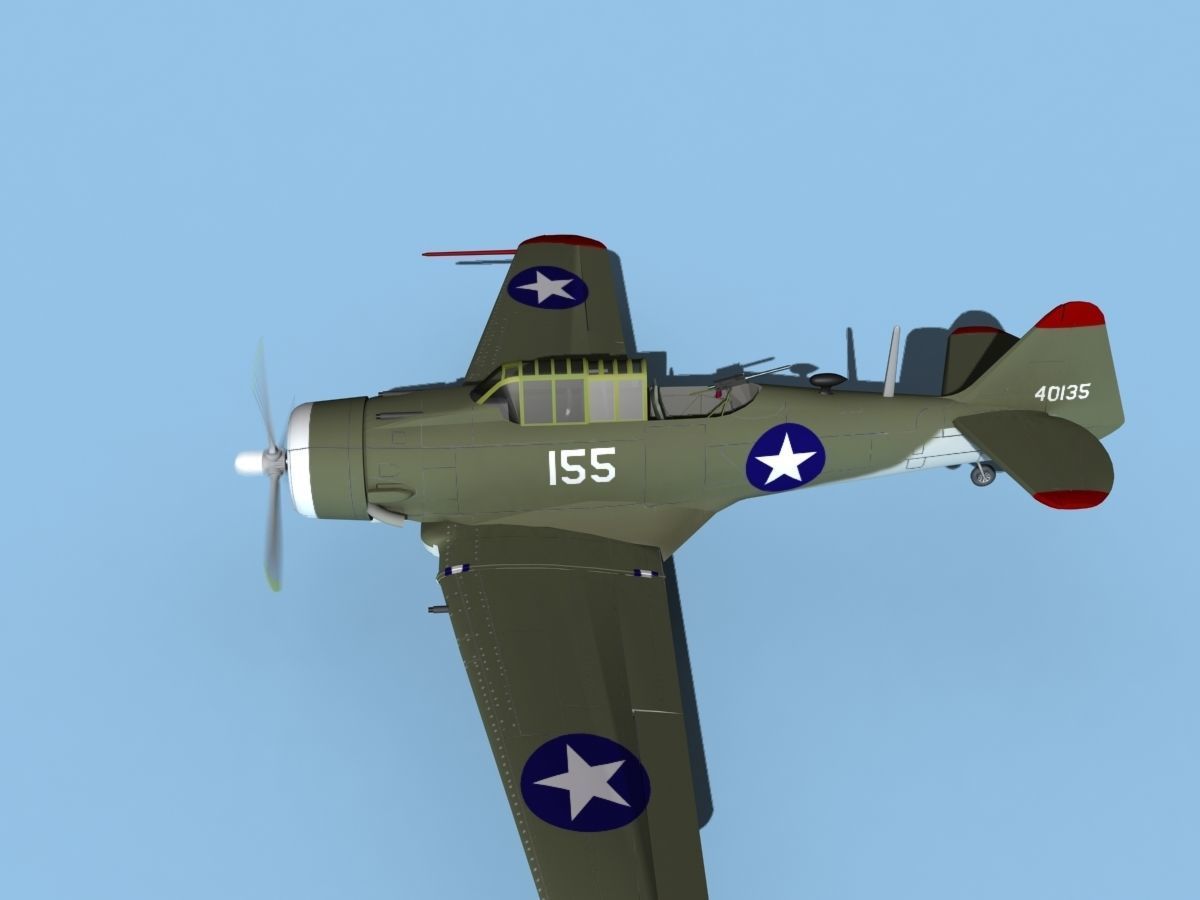 North American AT-6 Texan v01 USAAC 3D model_9