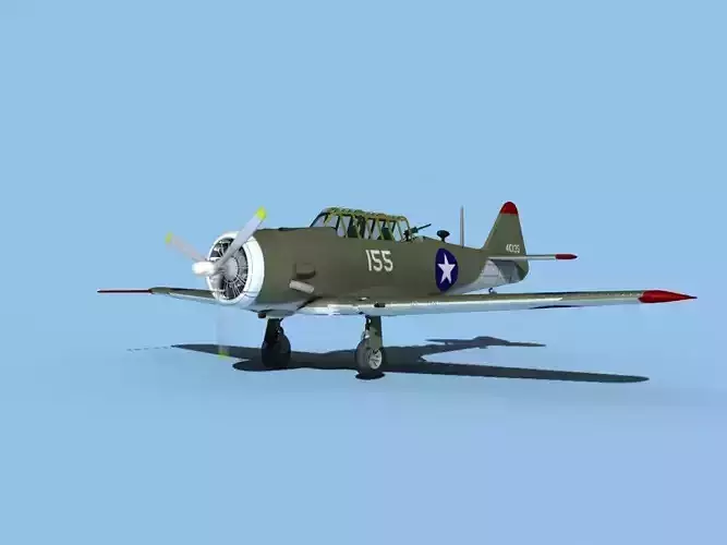 North American AT-6 Texan v01 USAAC 3D model