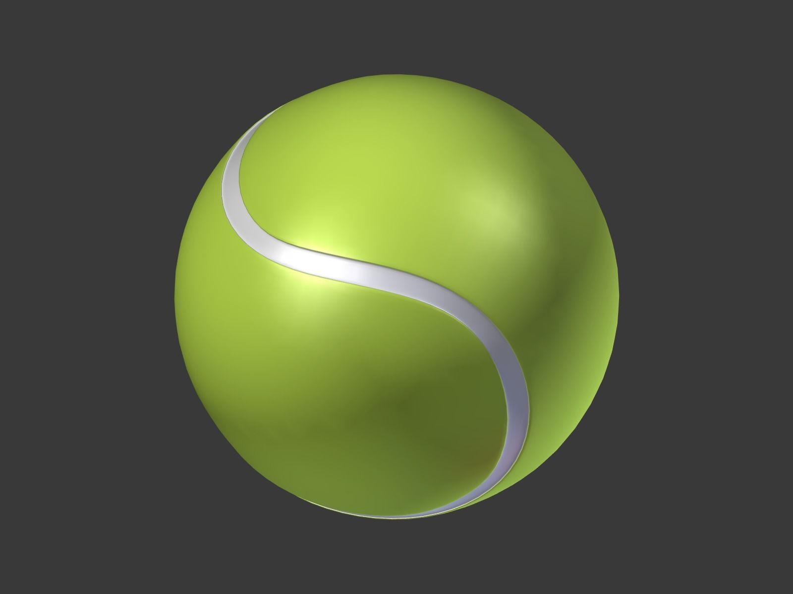 Cartoon Balls Low-poly 3D model_9