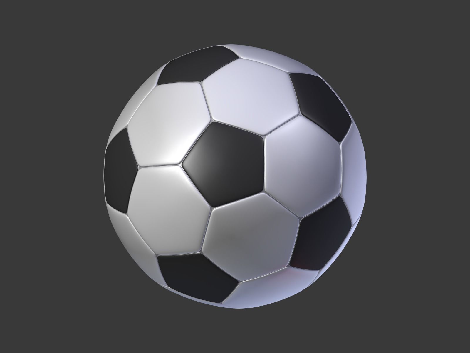 Cartoon Balls Low-poly 3D model_21