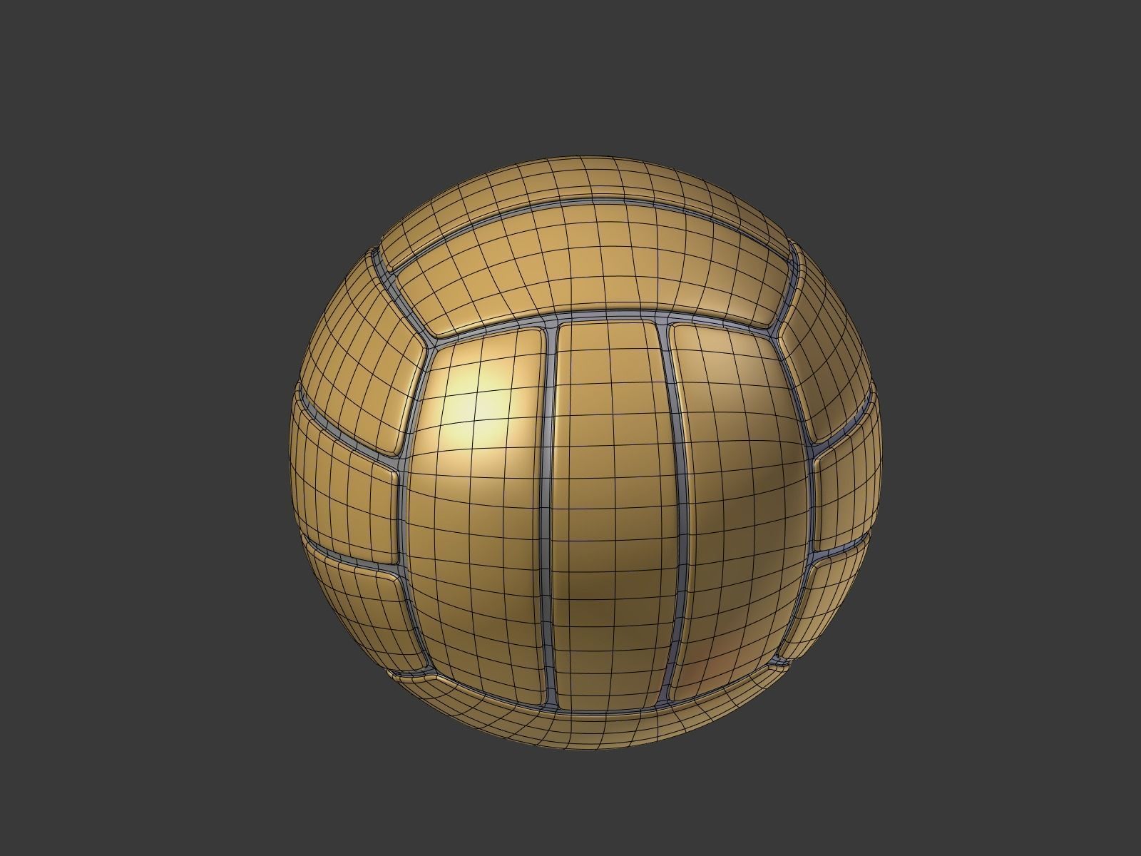 Cartoon Balls Low-poly 3D model_14