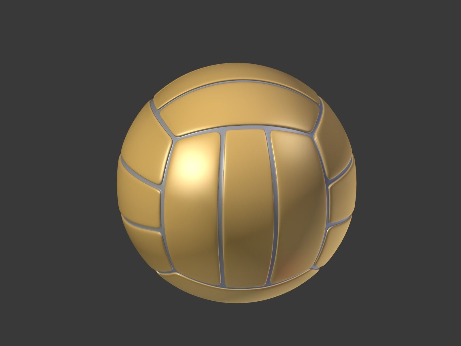 Cartoon Balls Low-poly 3D model_13