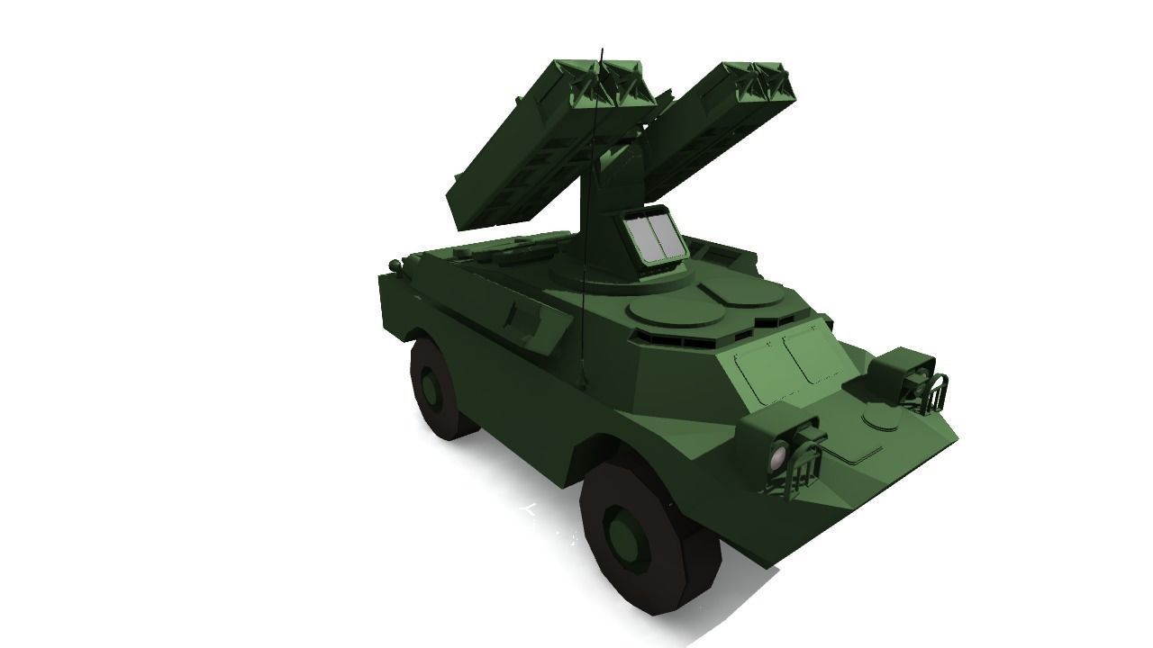 SA-9 GASKIN Low-poly 3D model_1
