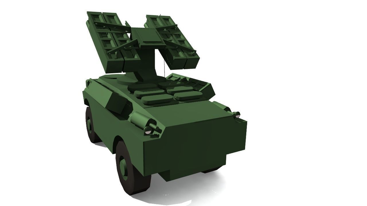 SA-9 GASKIN Low-poly 3D model_10