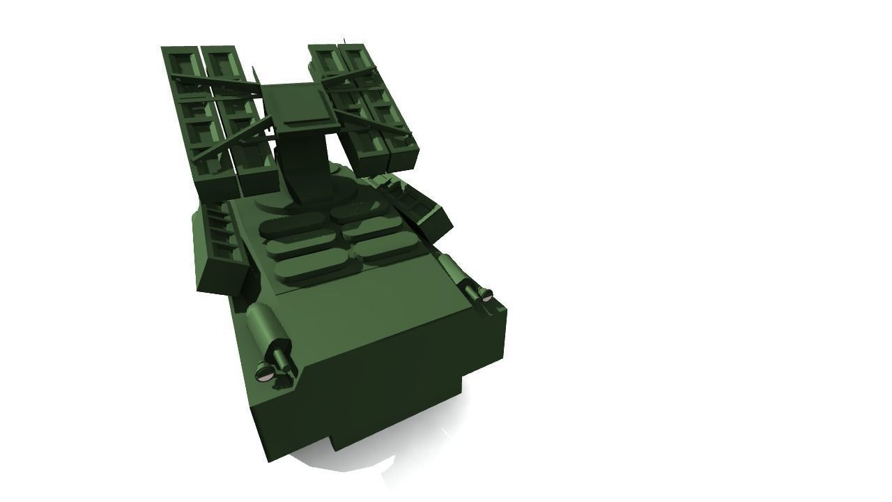 SA-9 GASKIN Low-poly 3D model_12
