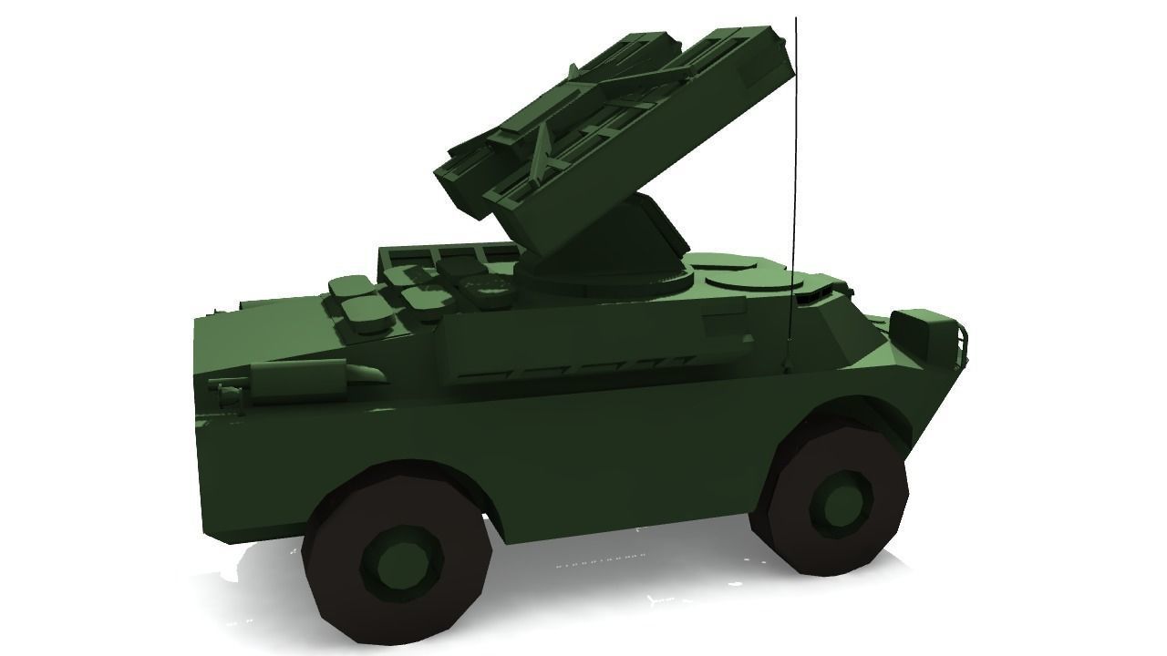 SA-9 GASKIN Low-poly 3D model_17