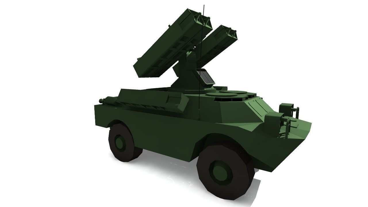 SA-9 GASKIN Low-poly 3D model_16