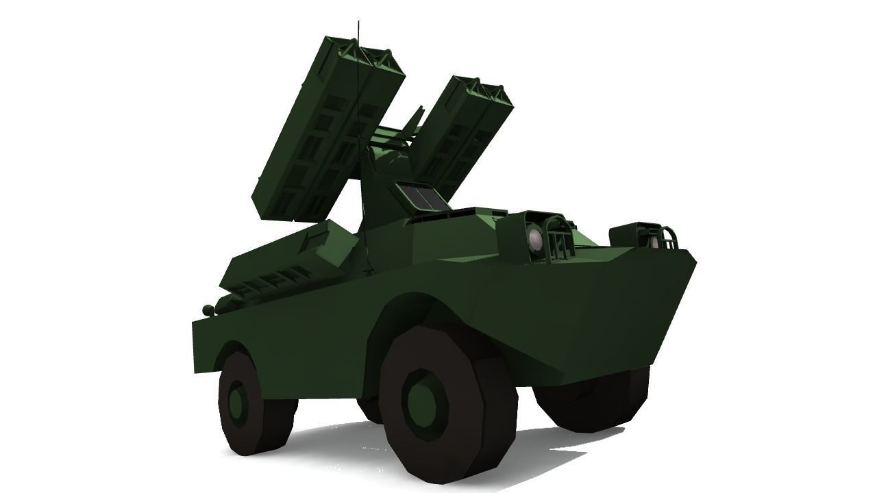 SA-9 GASKIN Low-poly 3D model_3