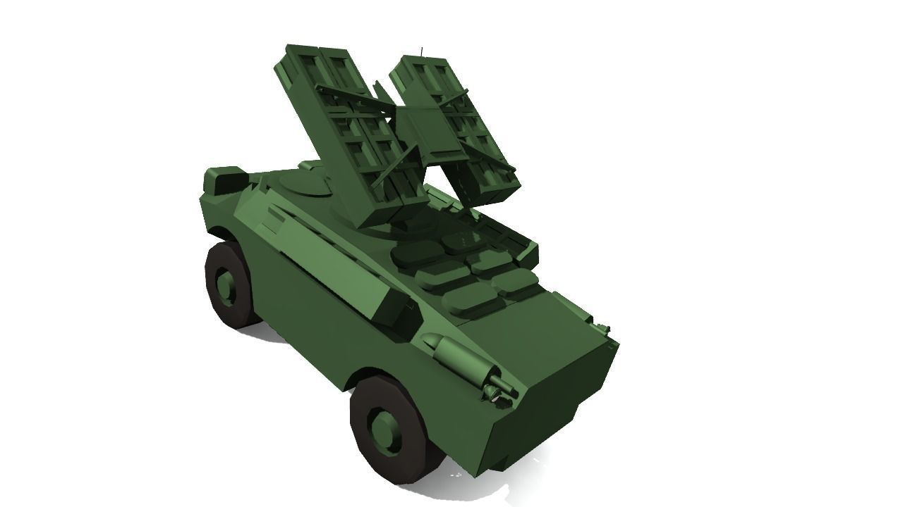 SA-9 GASKIN Low-poly 3D model_13