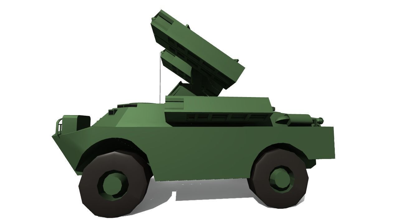 SA-9 GASKIN Low-poly 3D model_11
