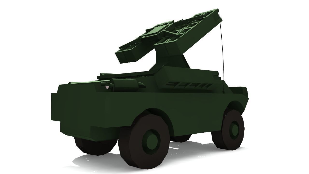 SA-9 GASKIN Low-poly 3D model_18