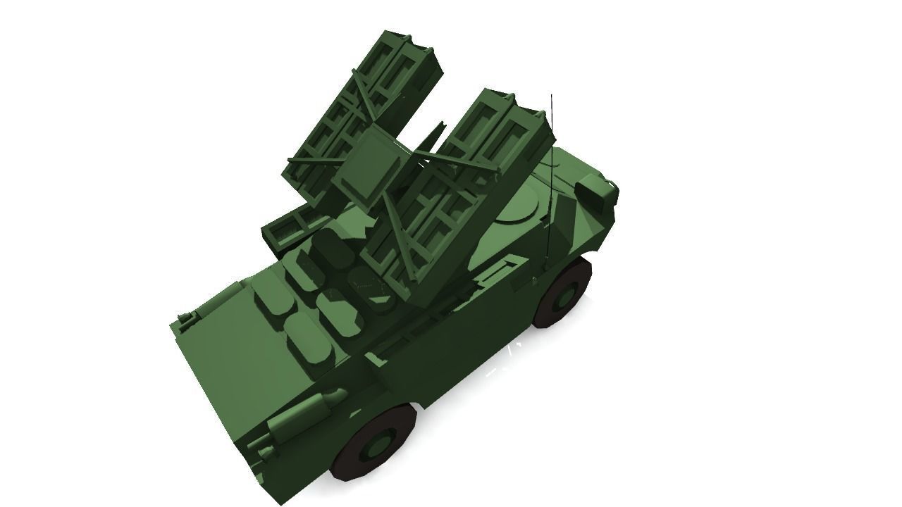 SA-9 GASKIN Low-poly 3D model_15