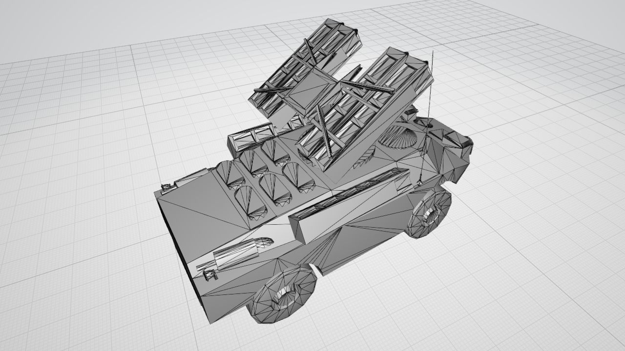 SA-9 GASKIN Low-poly 3D model_6