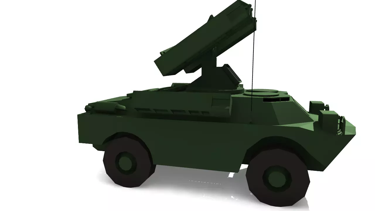 SA-9 GASKIN Low-poly 3D model_0