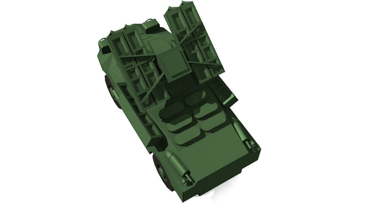 SA-9 GASKIN Low-poly 3D model_14