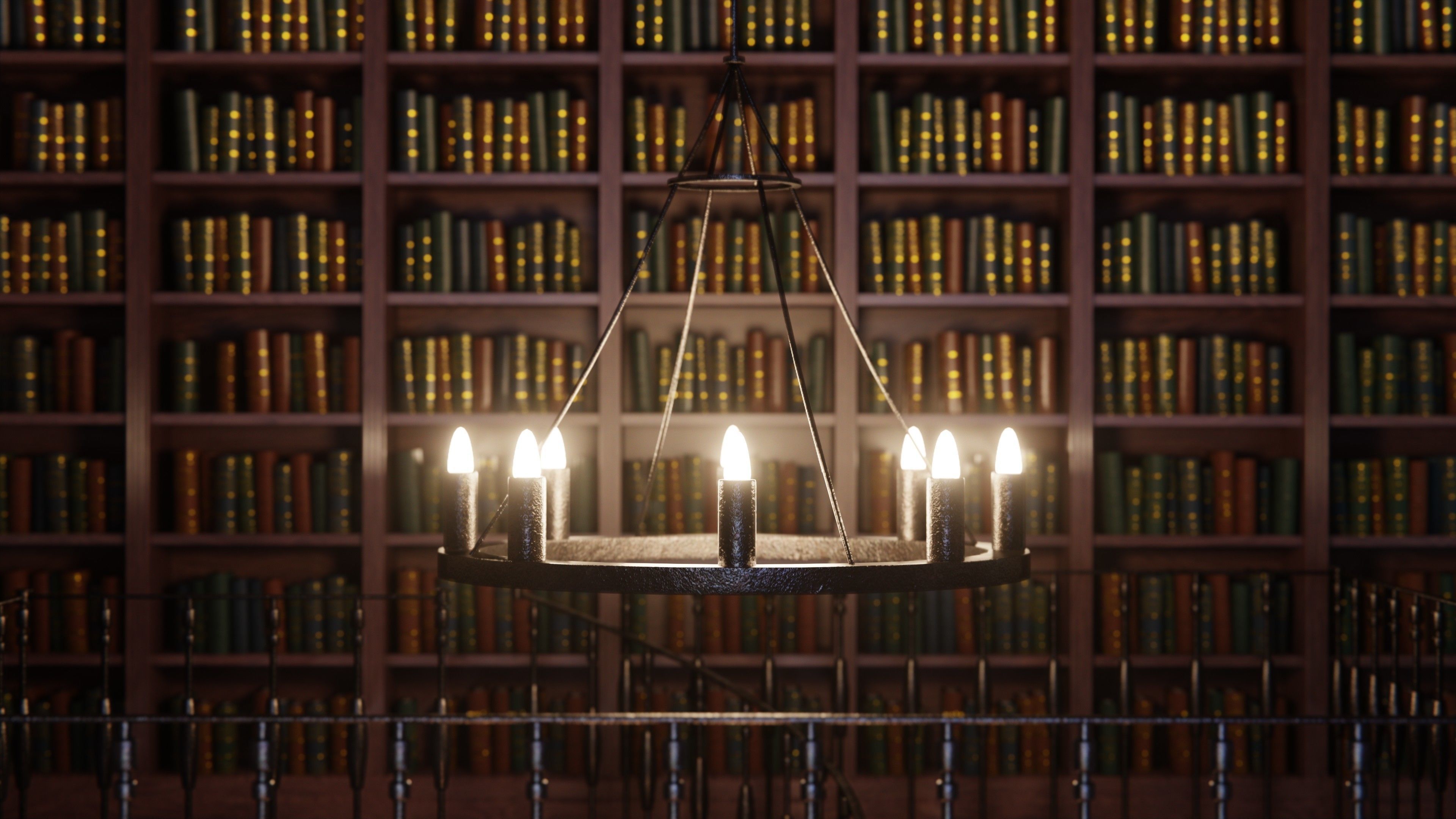 Classic Library for Blender Eevee and Cycles Low-poly 3D model_15