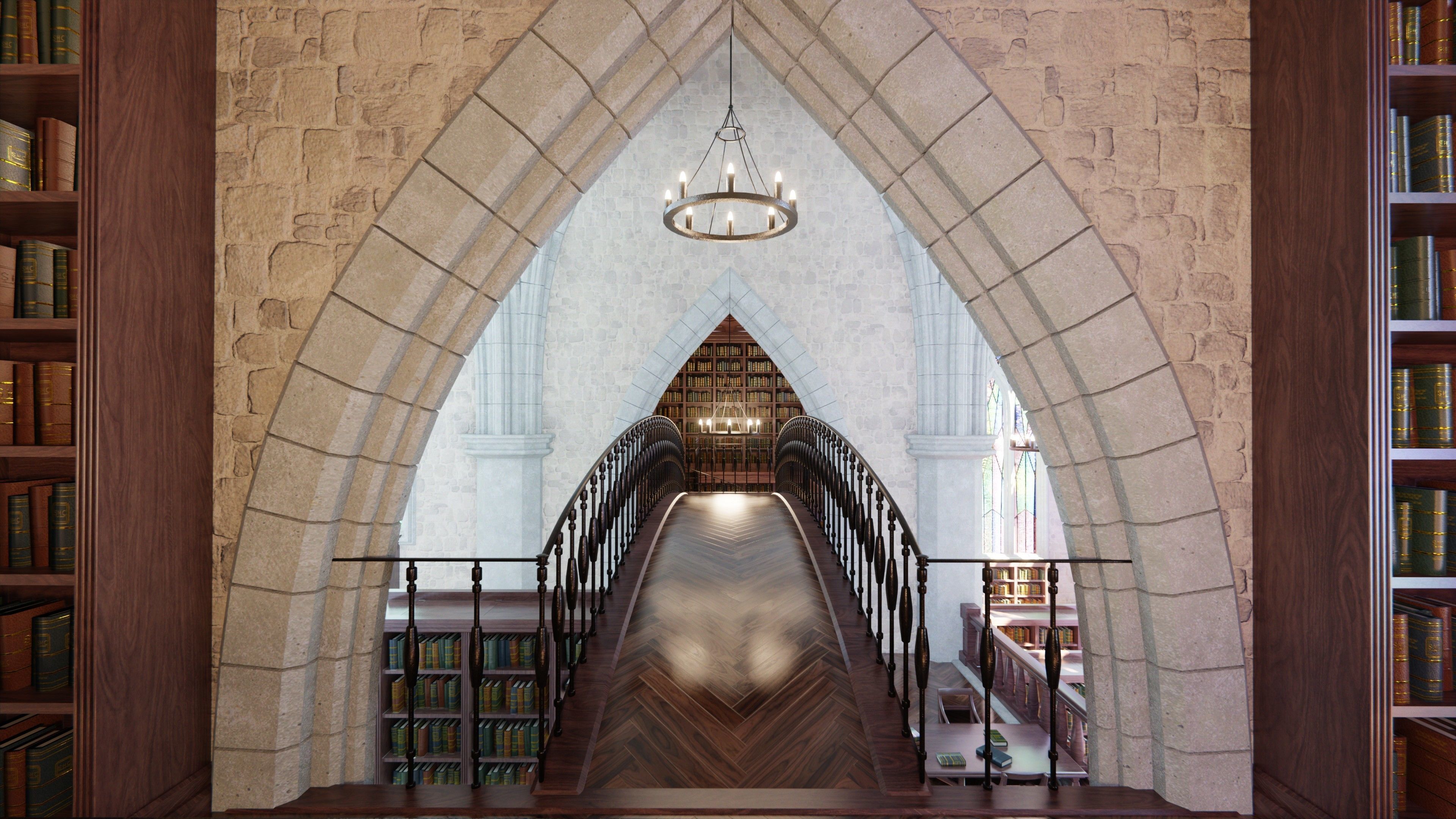 Classic Library for Blender Eevee and Cycles Low-poly 3D model_13