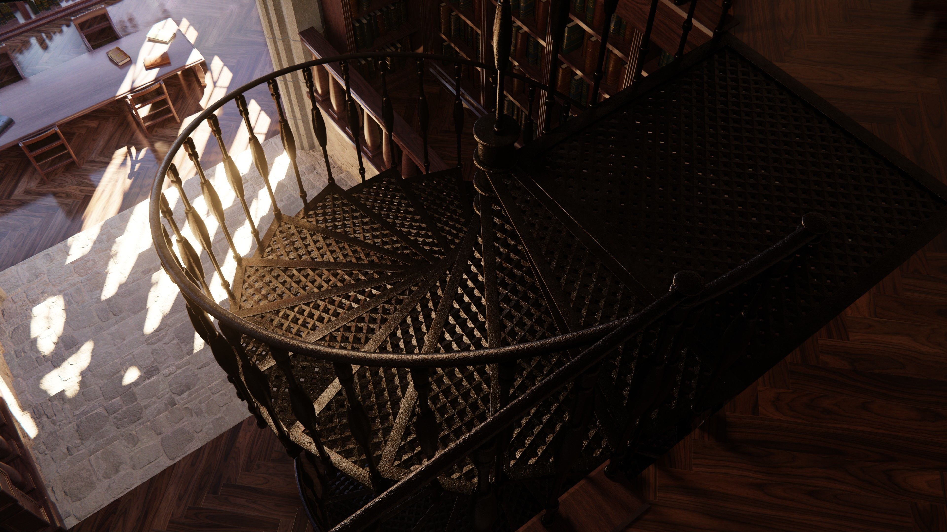 Classic Library for Blender Eevee and Cycles Low-poly 3D model_29